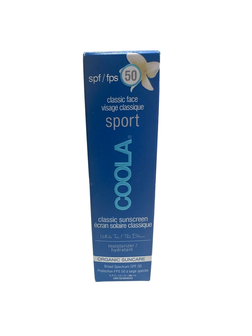 COOLA Sport Face Sunscreen Lotion SPF 50 White Tea New In Box
